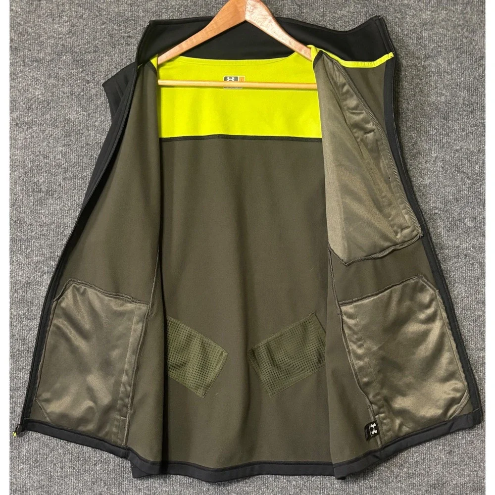 Under Armour Scent Control Hunting Vest Mens L Black Full Zip Fleece Lined - Picture 5 of 8